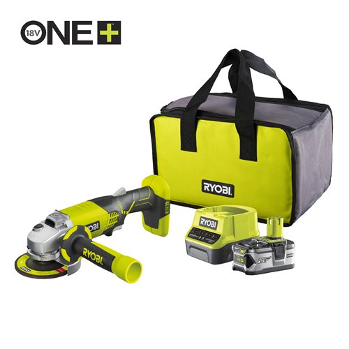 SMERIGLIATRICE 115 RYOBI 18V ONE + 1 BATTERIA 5.0AH R18AG-PACK COD.0302000311