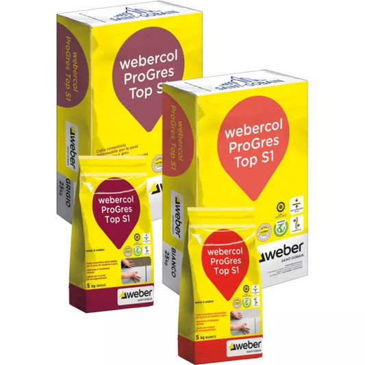 WEBERCOL PROGRES TOP S1 BIANCO 25 KG COD.5200853226