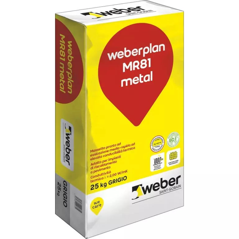 WEBERPLAN MR81 METAL 25 KG COD.5200673553